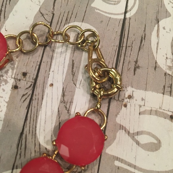 Women’s Colored Gem Dot Bracelet In Pink - Picture 2 of 2